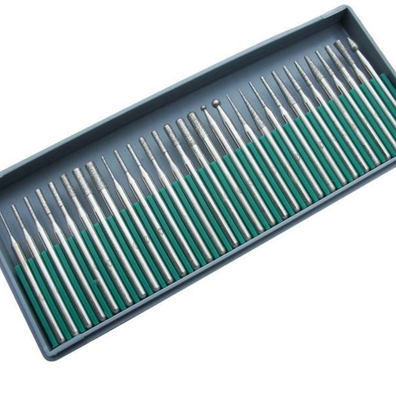 30pc金刚石磨针 电磨吊磨配件 可打磨雕刻玉石 玛瑙石