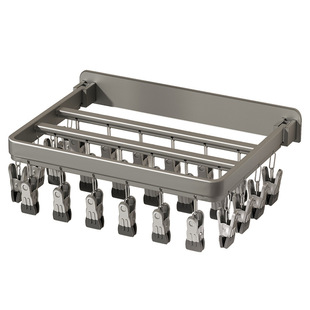 新疆 窝折叠衣架晾衣架宿舍晾袜子衣架折叠防风晾晒神器免打孔 包邮