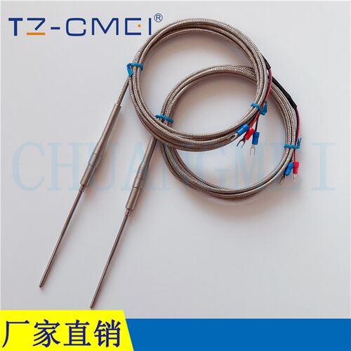 高精度PT100铠装铂电阻WZPK-191/针形热电阻/探针式耐高温铂电阻