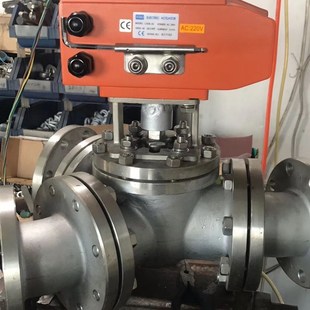 电动Y型三通自动换向阀 Q943F-16CQ 和粉体气力输送分向阀 分路阀