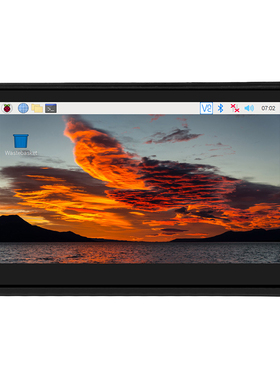 树莓派4代B型MIPI DSI显示屏 Raspberry Pi 4B 4.3寸电容触摸屏幕
