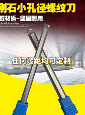 金刚石PCD小径螺纹刀铜挑牙刀高光铝用小螺距螺纹刀碳纤维挑丝刀
