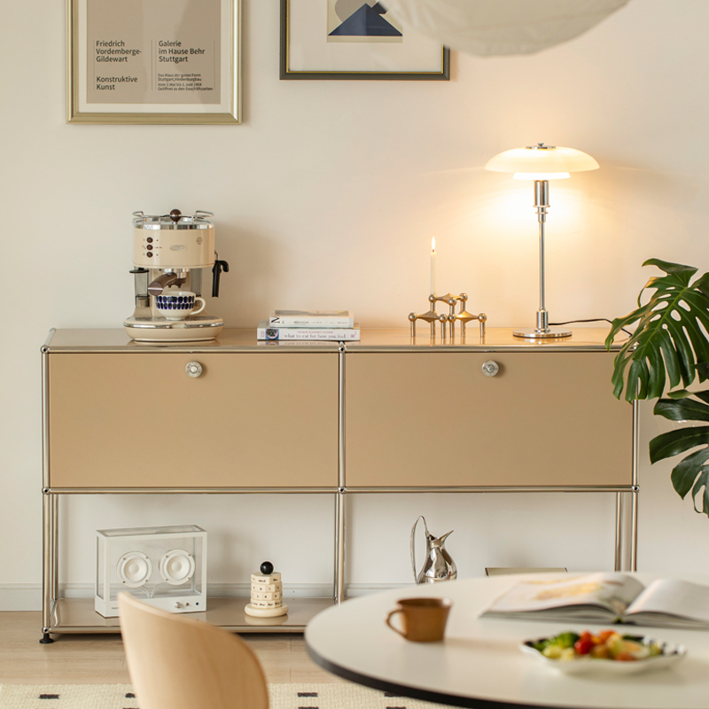 中古不锈钢餐边柜家用客厅储物收纳柜usm简约置物柜模块组合柜子