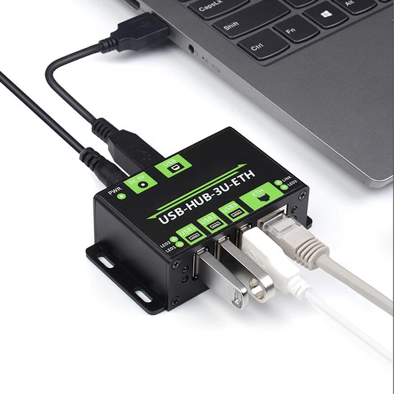 工业级3路USB2.0集线器拓展板 USB HUB/RJ45百兆网口分线器一拖三