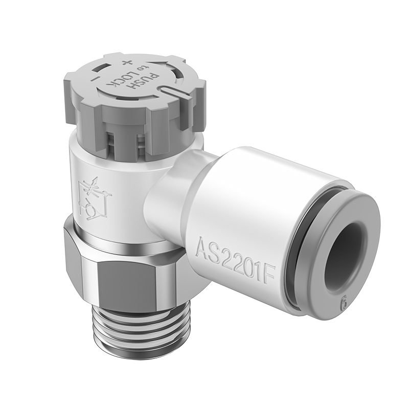 SMC型节流阀调速阀气缸接头AS1211F/AS2211F/3211F-M5-04A0103-08