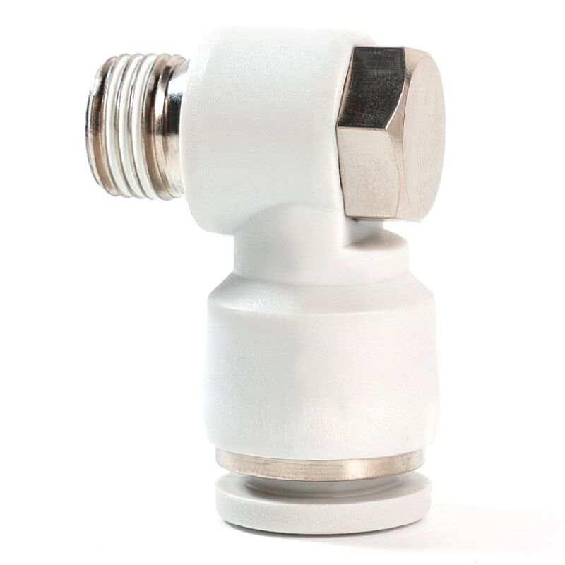 外六角白色气管快速接头PH6-02弯头8-01快接4-M5 10-03 12-04快插