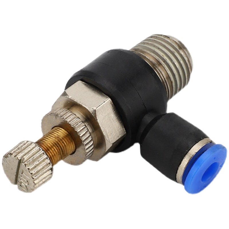 SL接头气动气管节流阀排气阀SL4/6/8/10/12/气缸调速快插接头