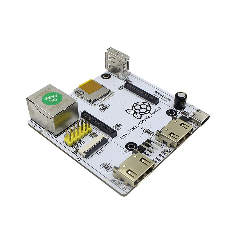 树莓派CM4核心板 Tiny IO底板 Compute Module 4双HDMI载板扩展板