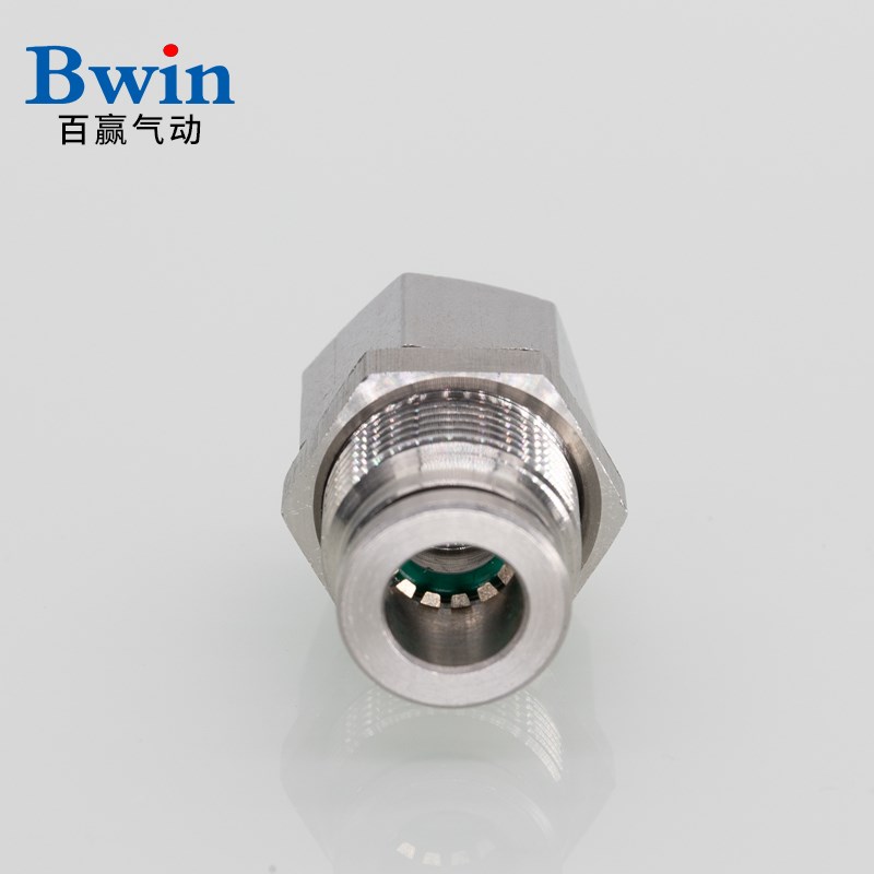 304不锈钢快插PU气管内螺纹穿板BKC-PMF/6/8/10/12-M5/01/02/3/04