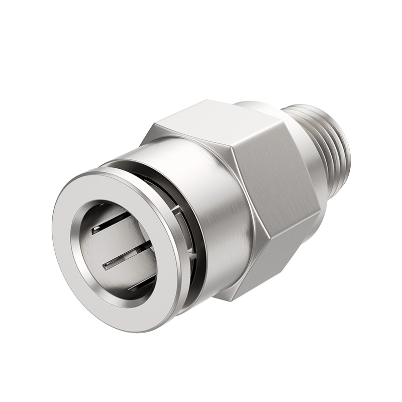 全铜镀镍气动接头TPC快插耐高压铜接头PC4/6/8/10/12-01/02/03/04