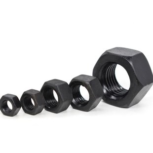 螺母螺帽发黑色高强硬度8级M4M5M6M8M10M12M16M20M24罗帽罗母 包邮
