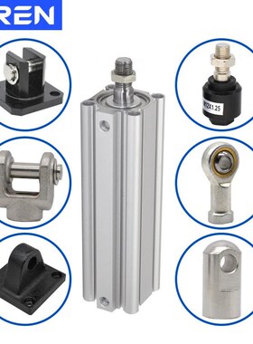 CQ2WB气缸20 25 32 40 50 63 80-10-20-50-100DCM薄型双出缸CDQ2W