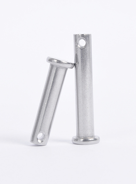 M12M14M16M18M20mm 304不锈钢销轴平头带孔圆柱销定位销销钉GB882