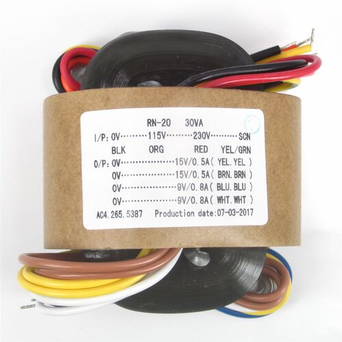 R型电源变压器30W 15V2+9V2 R牛音响变压器 铜线115-230V