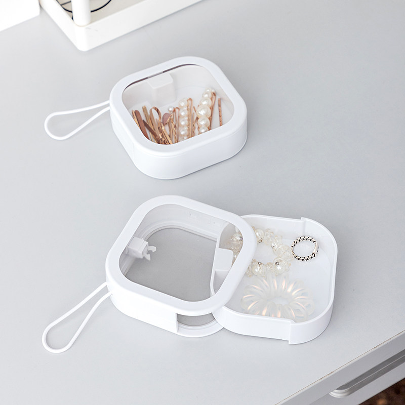防水塑料棉棒简约学生宿舍防尘发首饰收纳盒棉签化妆棉发圈发夹盒,搬运/仓储/物流设备,其他起重搬运设备,淘宝优惠券,粉丝福利购,淘宝优惠卷