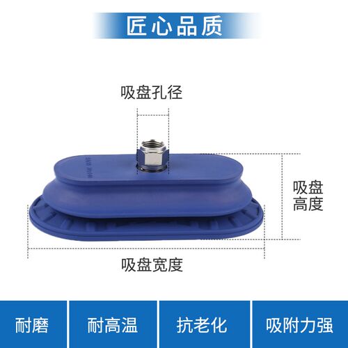 施迈茨强力长条双层真空吸盘SAOB 30*60/40*80/55*110/70*140