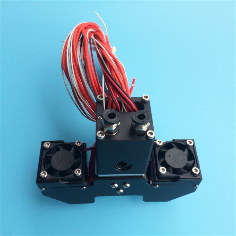 3D打印机配件UM2+十字滑块+E3D Chimera直通式挤出机2进2出挤出头