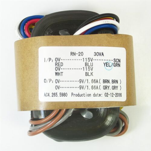 R型电源变压器30W 9V2 R牛 音响变压器 铜线 115V-115V
