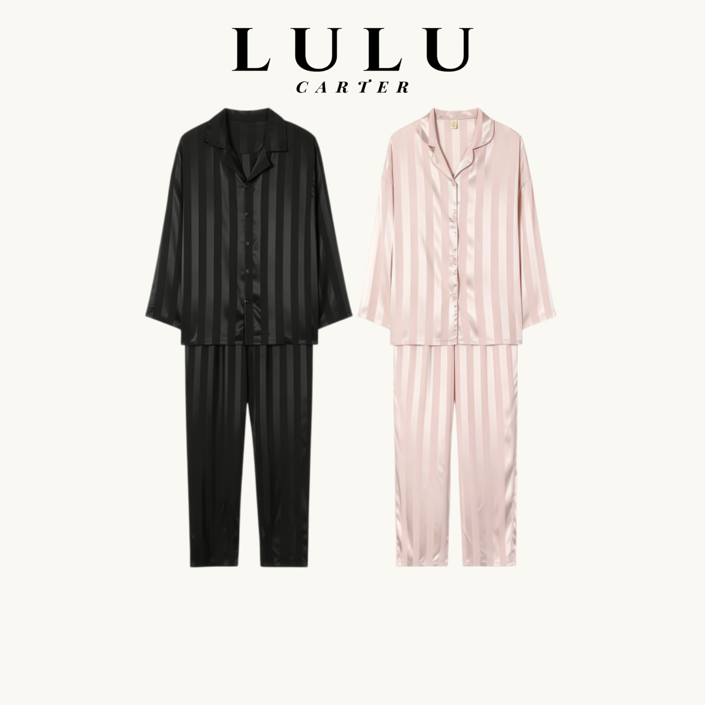 2026新款情侣条纹大码真丝睡衣套装春夏季长袖长裤薄款凉感家居服