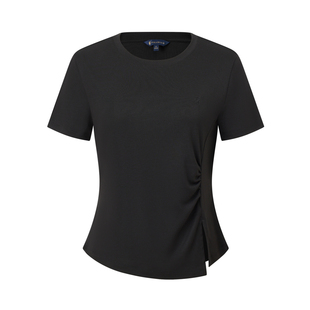 纯色日常通勤百搭圆领短袖 POLOWALK女士短袖 经典 新款 T恤 2026夏季