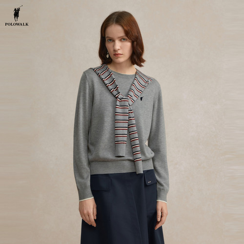 POLOWALK女士长袖针织衫