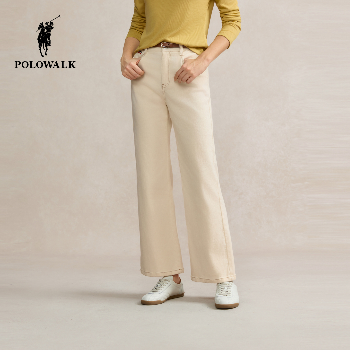 POLOWALK女士直筒牛仔裤