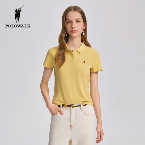POLOWALK女士短袖POLO衫百搭