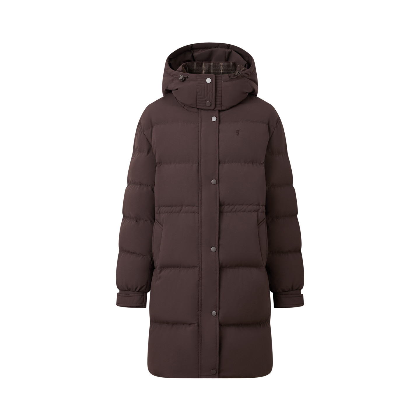 POLOWALK女士羽绒服2025冬季新款连帽长款羽绒服保暖外套女冬装