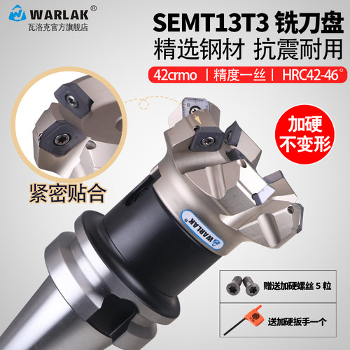 数控刀盘63SEMT13T3刀片45度63A06R-S45SE13B加工中心面铣刀盘