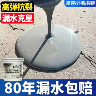 房顶楼顶裂缝渗水屋顶防水补漏专用材料平房外墙防晒涂料防漏胶