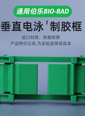 伯乐 bio-rad 1653304 小型垂直电泳制胶框 夹胶框 绿色制胶框