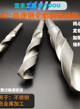 锥柄麻花钻头39.1/39.2/39.3/39.4/39.5莫式柄高速钢打孔扁尾钻头