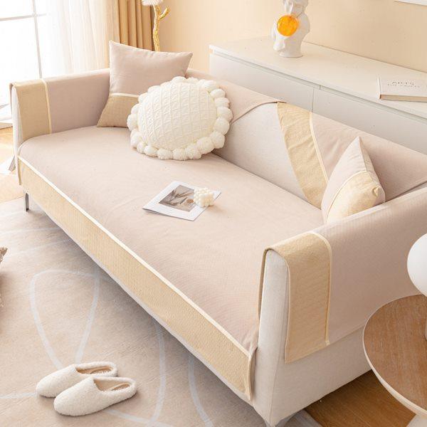 羊绒拼接带沙发垫轻奢现代高端四季防滑沙发套罩巾冬季坐垫子盖布,居家布艺,沙发垫,淘宝优惠券,粉丝福利购,淘宝优惠卷