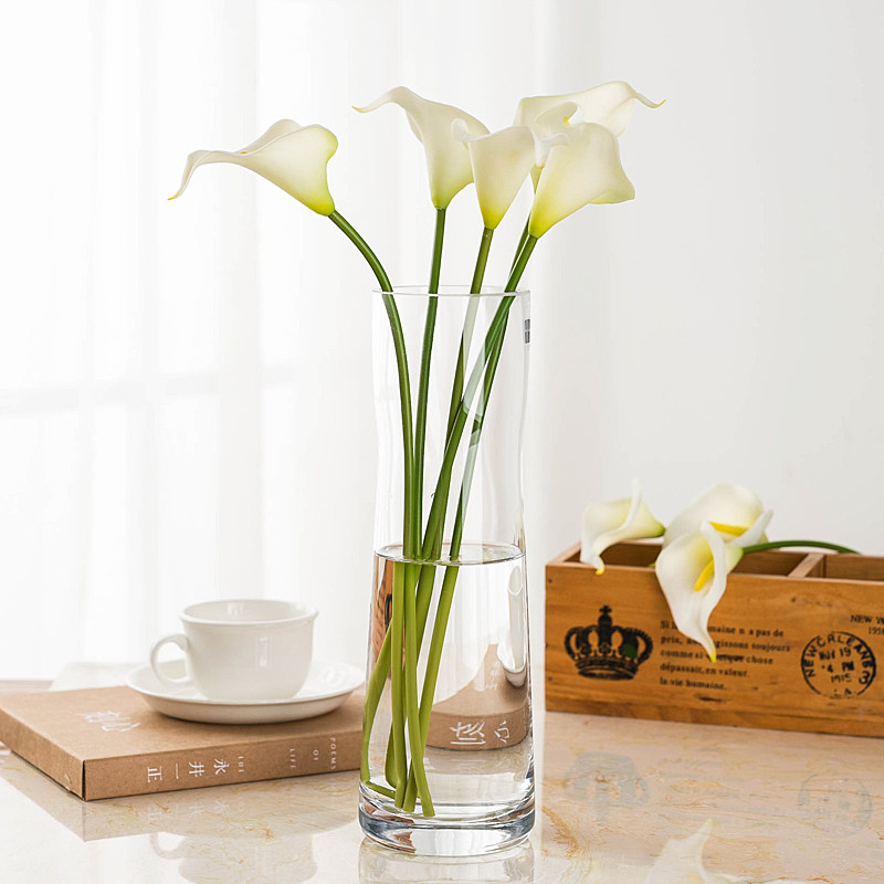 文艺小清新手工玻璃花瓶 u客厅餐桌摆设 简约透明干花花瓶插花装