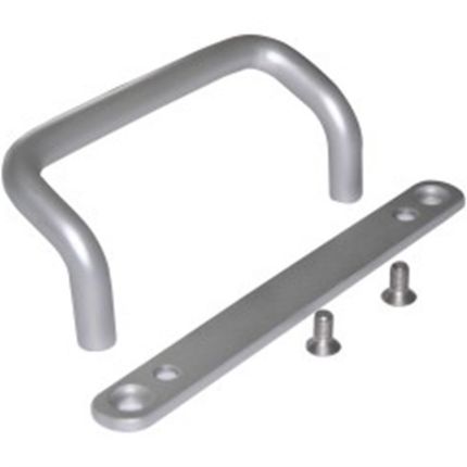 XAF66-L100/L120/L125铝合金双折弯拉手 角型拉手 带安装板斜拉型