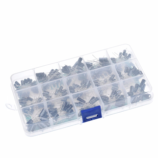 200PCS  直插电解电容盒装套件 0.1UF-220UF 10V-50V  15种规格