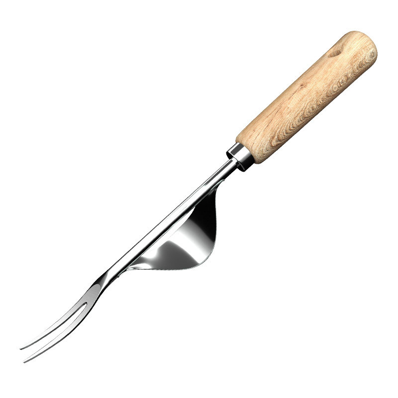 除草神器连根拔草挖野菜缝隙割杂草镰刀家用起苗器不锈钢园艺铲子