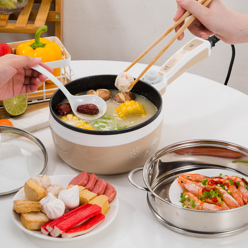 奶锅不粘锅宝宝辅食锅多功能婴儿蒸煮炖煮牛奶锅泡面锅小煮锅插电
