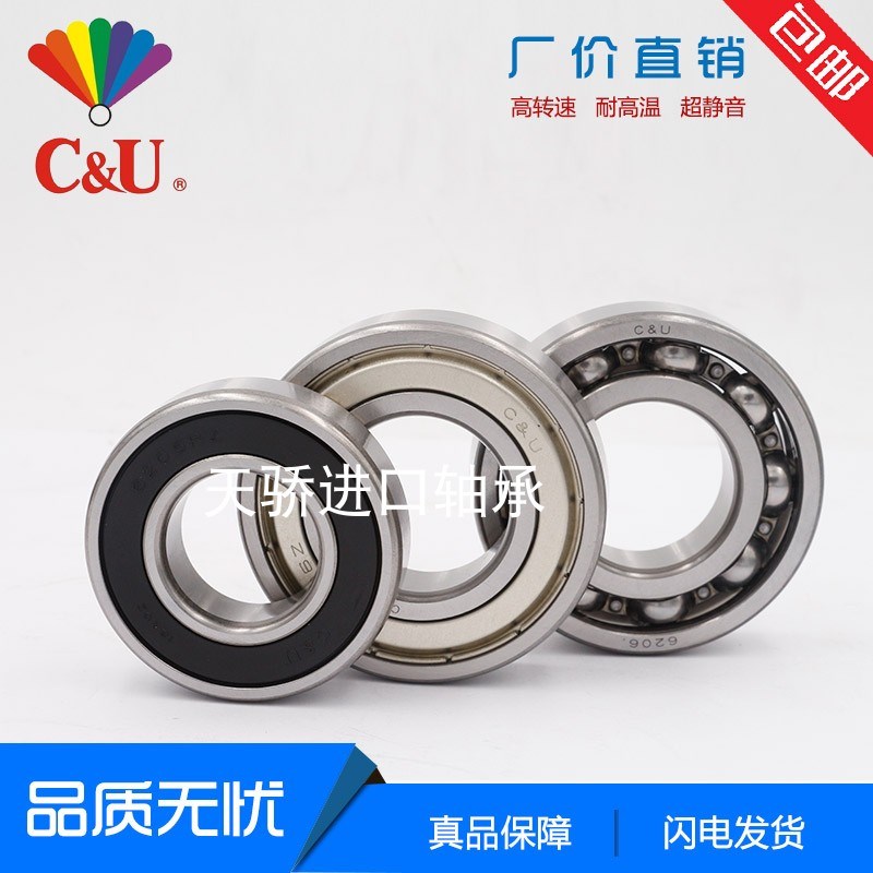 人本轴承 C&U 6310-2RZ/Z1/Z2 轴承 高速电机专用