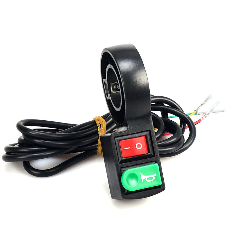 电动车大灯开关踏板摩托车电瓶车改装远近光爆闪开关喇叭按钮配件
