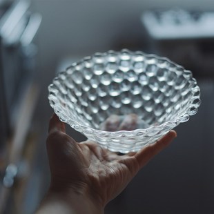 甜品碗 收集时光 玻璃水果沙拉碗 say水珠玻璃碗 凉菜碗 Camus