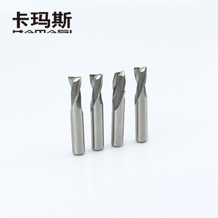 直柄键槽铣刀双刃白钢钻头两二刃金属洗刀高速钢平底立铣刀超硬