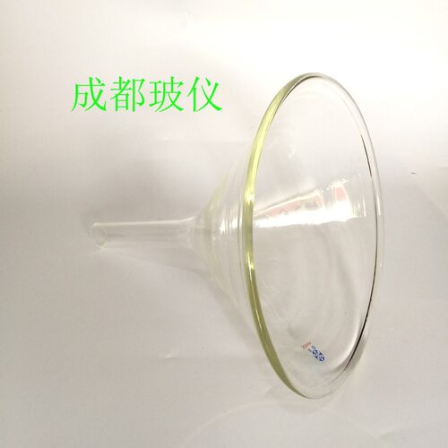 玻璃锥形短颈三角漏斗40/50/60/75/90/120/150/180/210/240/300mm