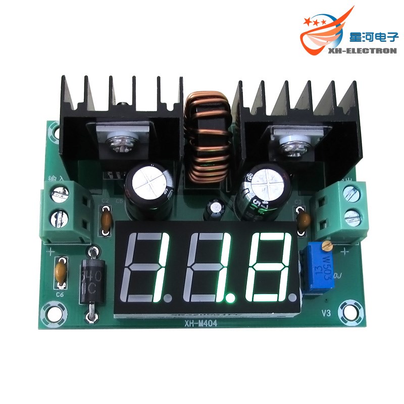 XH-M404 数字显示DC-DC调压降压模块XL4016E1大功率8A电压显示