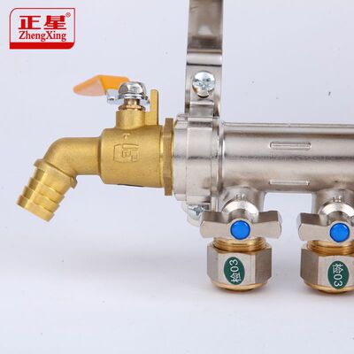 地暖分水器放水阀门热水嘴水龙头暖气片地热1寸泄水排水铜阀DN25