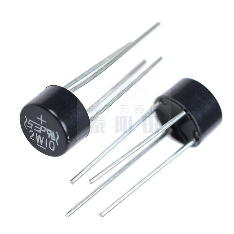 2W10整流桥 DIP-4 2W10M 2A 1000V圆桥 桥堆 桥式整流器 现货直销