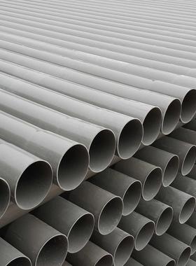 PVC农田灌溉管灰色园林灌溉管地埋绿化园林水管打孔灰色滴管管