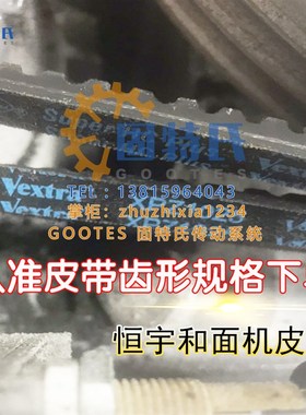 恒宇和面机专用电机皮带gater Super HC Plus Vextra XPZ1025 V80