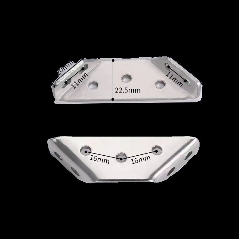 不锈钢角码90度直角固定器角铁I型三角铁T支架层板托家具连接件片