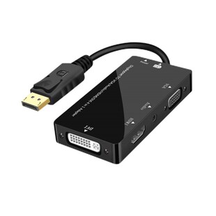 minidp/DP/VGA转HDMI+VGA+dvi主机笔记本电脑外接多屏扩展显示器